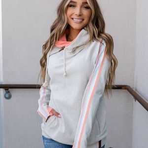 Ampersand doublehood sweatshirt